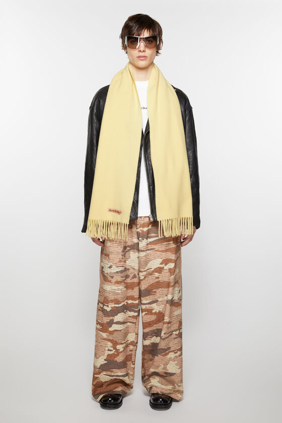 (image for) High-End Fringe wool scarf - Narrow